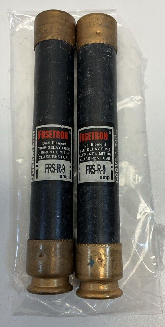 Bussmann Fusetron FRS-R-9 600V Fuse.Lot of 2