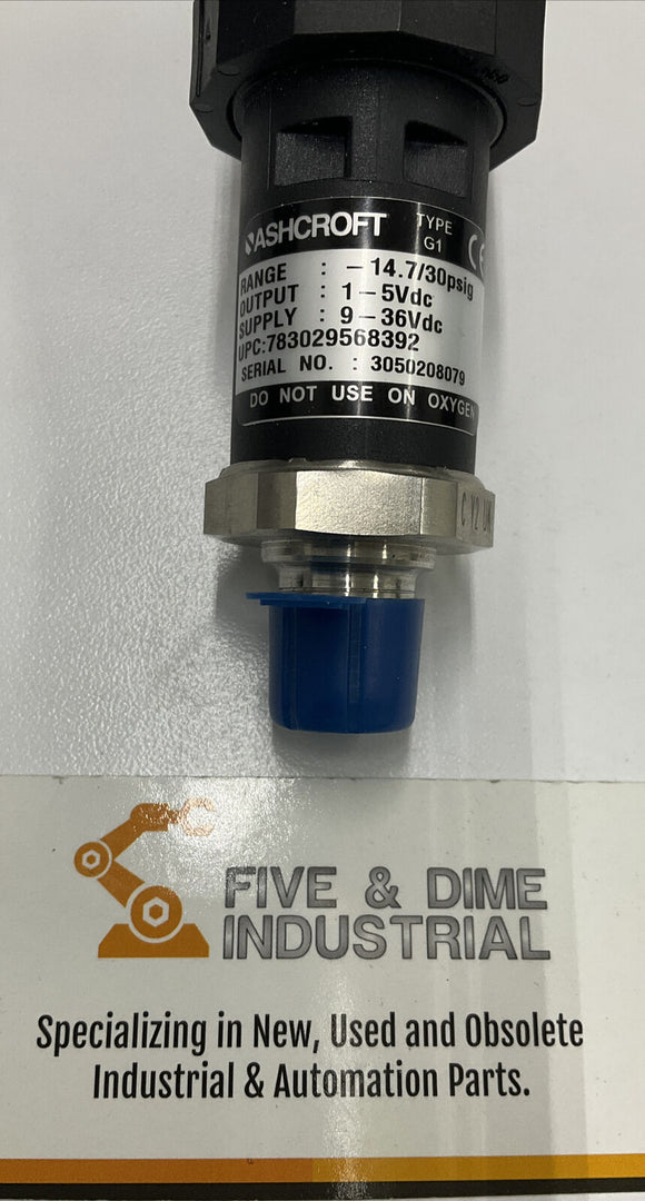 Ashcroft CY2UK Pressure Switch B 12 GDM 14.7/30 Psig