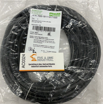 Murr Elektronik 7000-18111-6171500 A-18 MSUD Valve Plug with 15M Cable