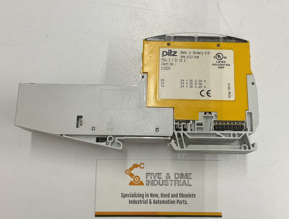 Pilz 312220 PSSu E F DI OZ 2 Digital I/O Module W/ Base Unit