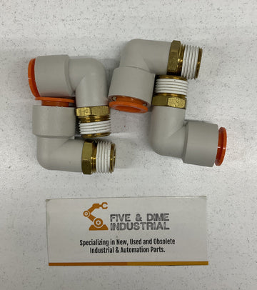 SMC KQZL13-36S 90° 1/2" Tube 3/8" Npt Male