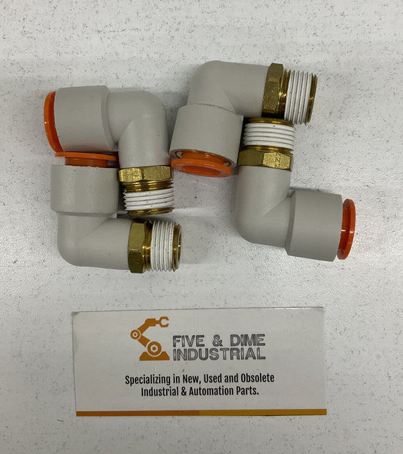 SMC KQZL13-36S 90° 1/2" Tube 3/8" Npt Male