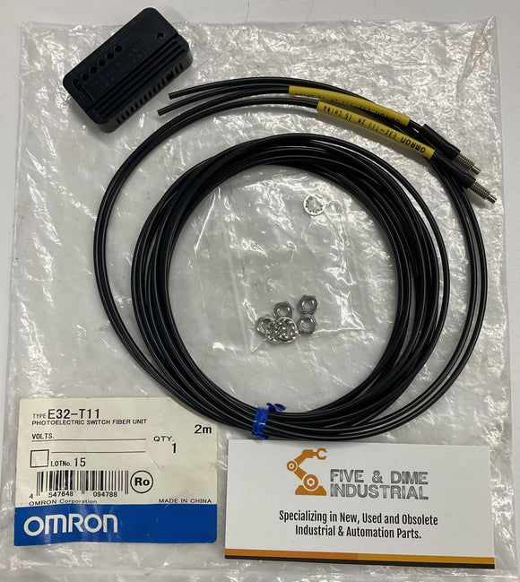Omron E32-T11 Photoelectric Switch Fiber Unit 2-Meters