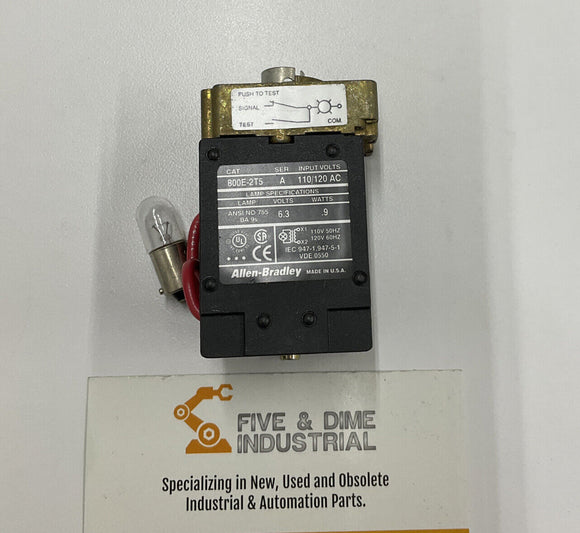 Allen Bradley 800E-2TLT5X11 Transformer Module  Ser A.