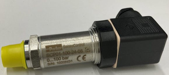 Parker SCP01-100-24-06 Transducer / Sensor 44226678 100 Bar/ 1450 Psi