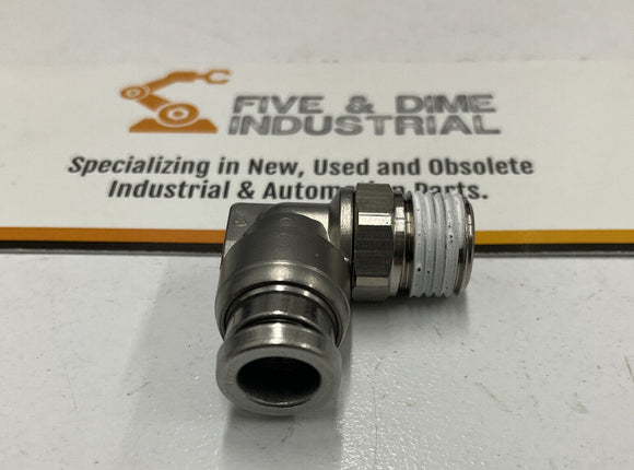 SMC KQB2L06-01S Metal Elbow Fitting 1/8" NPT X 6mm Tube