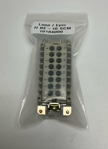 Lapp Epic  H-BE-16-SCM /  10184000 16+PE  16-Pin Connector for Male Pins - 0