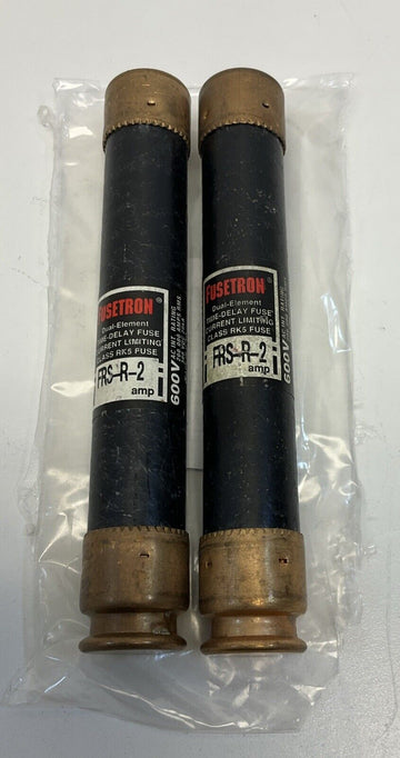 Bussmann Fusetron FRS-R-2  600V Fuses.Lot of 2 - 0