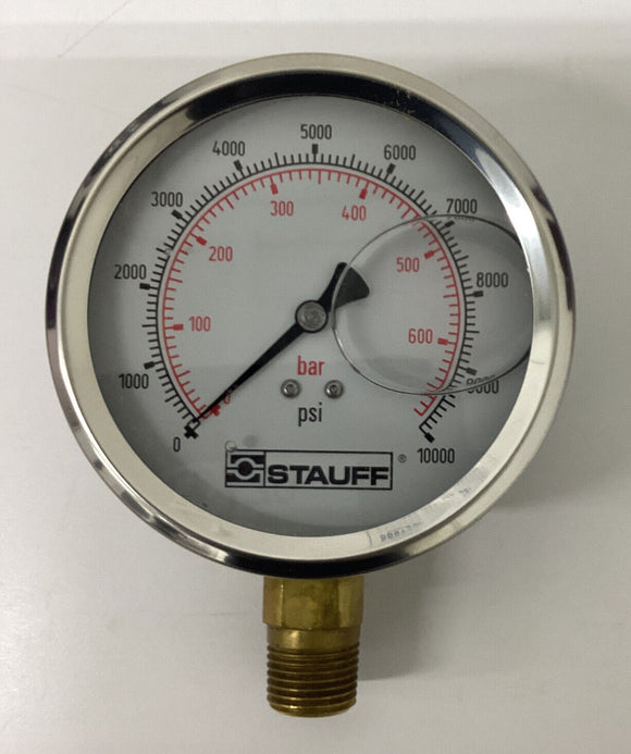 Stauff SPG-100-10000-5-S-N08 / STNA50713 Fluid Pressure Gauge 10000 Psi
