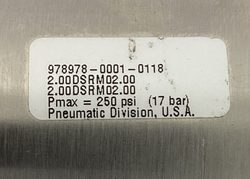 Parker 2.00DSRM02.00 Pneumatic Cylinder 2" Bore 2" Stroke SS Body - 0