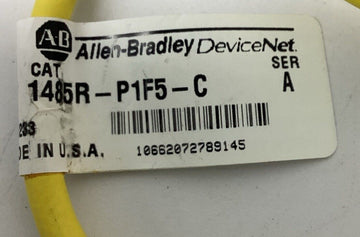 Allen Bradley 1485R-P1F5-C M12 Male Single End DeviceNet Cable 1 Meter - 0