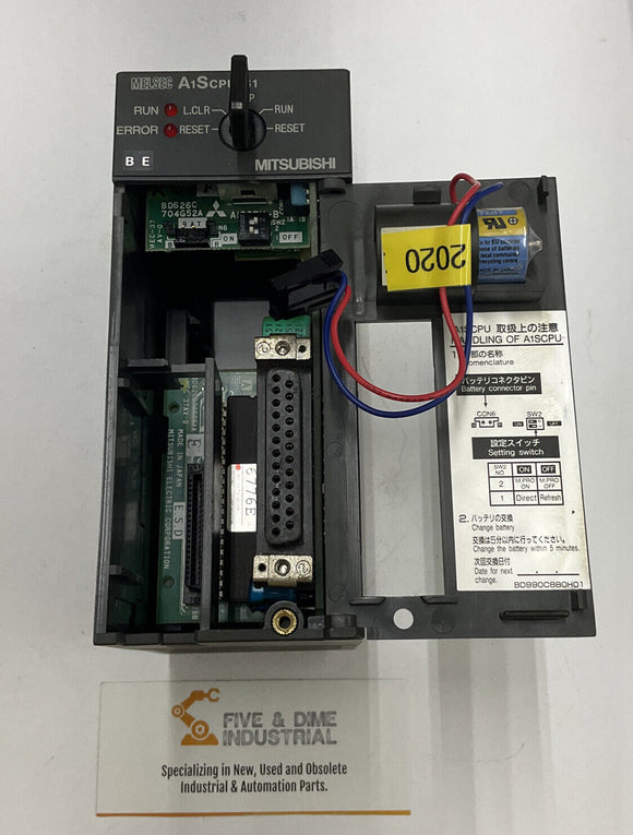 Mitsubishi A1SCPU-S1 CPU PLC, 8k Step Processor w/ Key