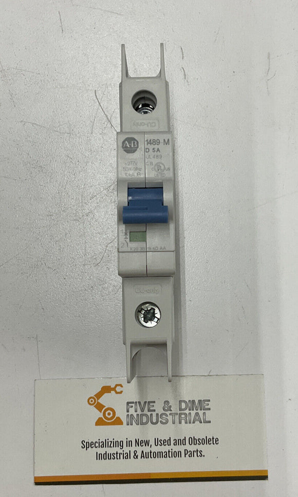 Allen Bradley 1489-M1D050 Ser. D 5 Amp Circuit Breaker