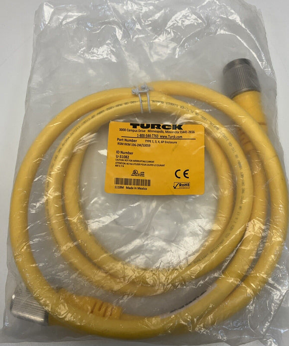Turck RSM RKM 106-2M/S3059 Minifast Double Ended Cordset U-31082