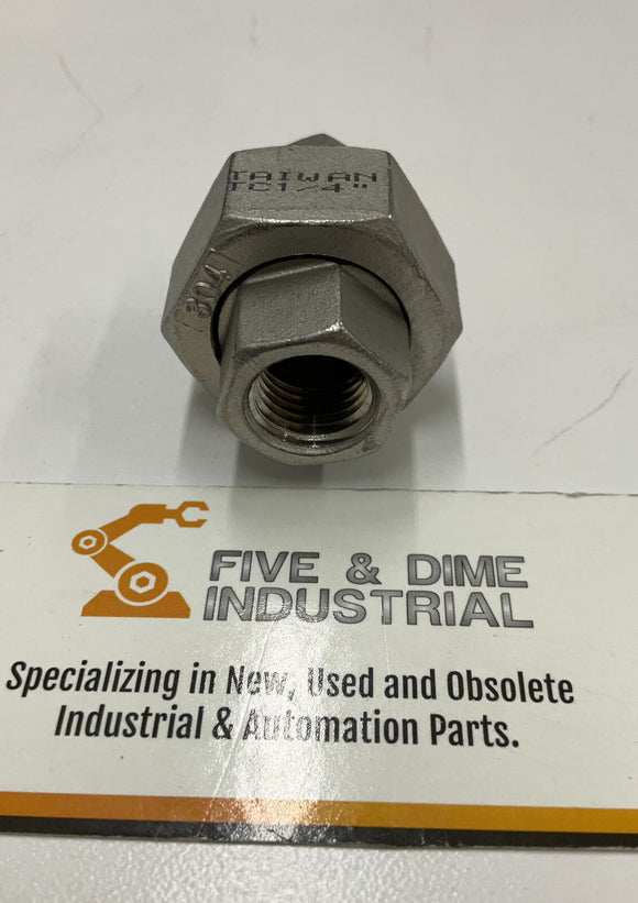TC 1/4"  Npt 150 Union 304 Stainless Steel Lot of (2)