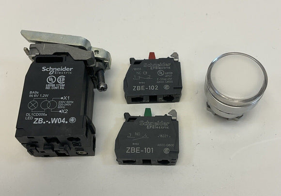 Schneider Electric XB4-BW3145 White Push Button