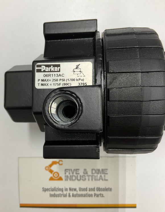 Parker 06R113AC Regulator 250 Psi 3705