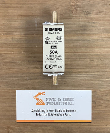Siemens 3NA3 820 Fuse 50A