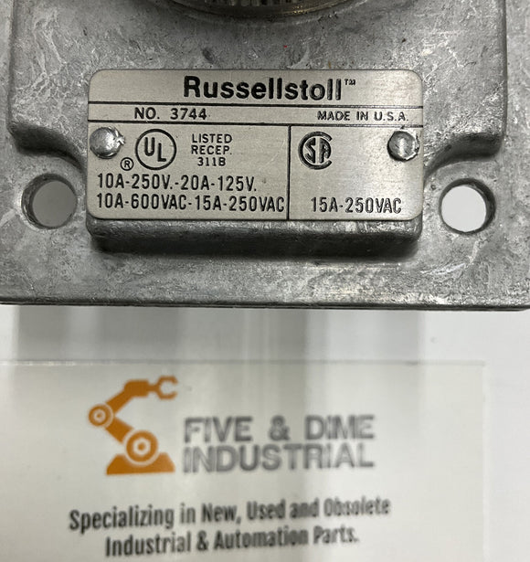 Russellstoll No.3744 Receptable Only 125-250V