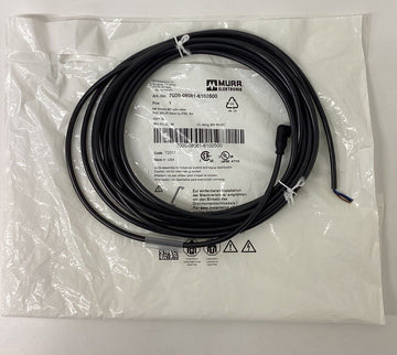 Murr 7000-08081-6100500 M8 Female 90 Degree 3-Wire, 5-Meters Cable