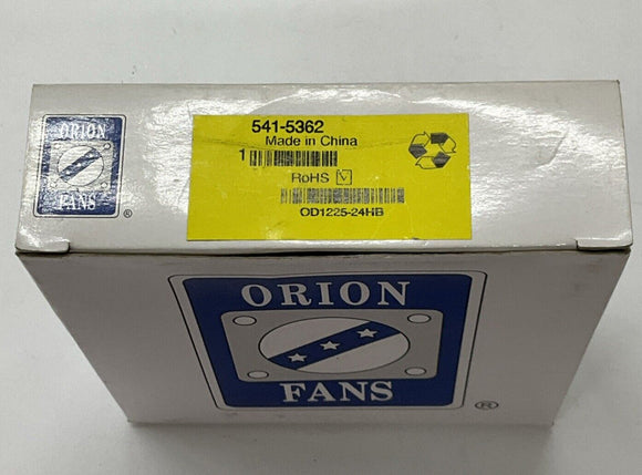 Orion OD1225-24HB / 541-5362 120mm Brushless DC Ball Bearing Fan 24VDC