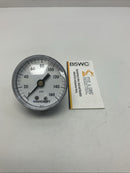 Ashcroft 20W1005PH-02B 2-1/2'' Steel Case Gauge 160PSI, 1/4'' NPT, Brass-1