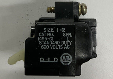 Allen Bradley 1495-G1 Size 1 & 2 Auxiliary Contact Blcok N.C. - 0