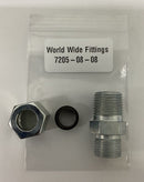 World Wide Fittings 7205-08-08 Flareless Compression to Male Pipe Fitting-1