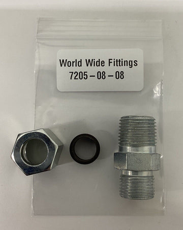 World Wide Fittings 7205-08-08 Flareless Compression to Male Pipe Fitting