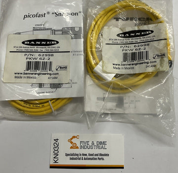 Banner 62998 / PKW-6Z-2 Single-End, Pico Female, 6-Pole 90° Sensor Cable
