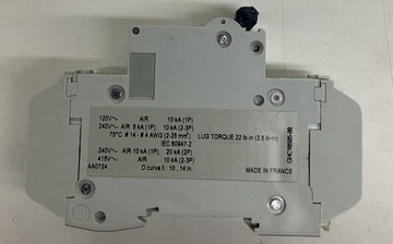 Square D 60161 Miniature Circuit Breaker 2 Pole  240V 10A