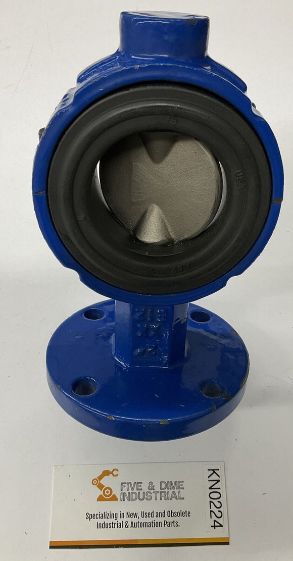ABZ 2-090 2" 2-Piece Body Rubber Seated Butterfly Valve