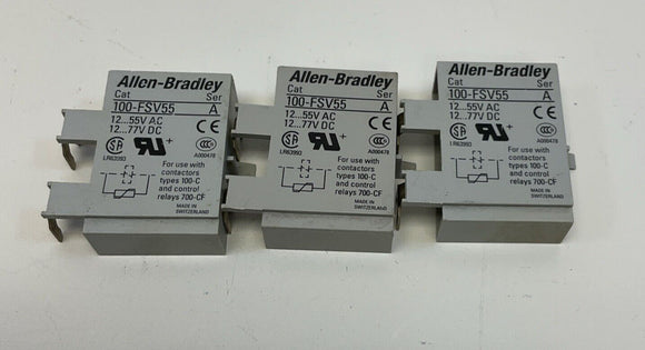 Allen Bradley 100-FSV55 Lot of 3 Ser A Surge Suppressor