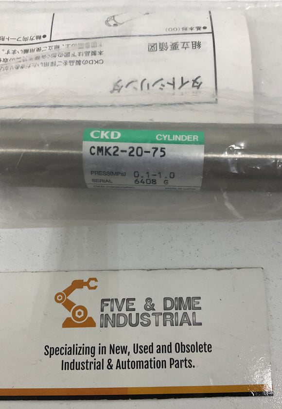 CKD CMK2-20-75 Pneumatic Cylinder Kit w/ Mounting Hardware & Reed Switch