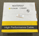 Hubbell NextSpeed C6RPEY 1000 Ft. Yellow Plenum CAT6 Cable / Wire 4-Pair (OV)-2