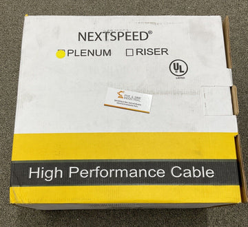 Hubbell NextSpeed C6RPEY 1000 Ft. Yellow Plenum CAT6 Cable / Wire 4-Pair (OV) - 0