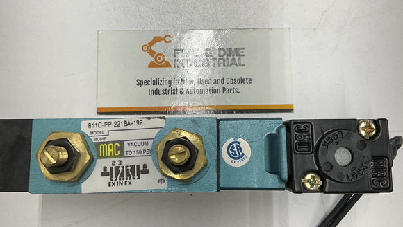 Mac B11C-PP-221BA-192 4 Way 24 vcd Solenoid Valve