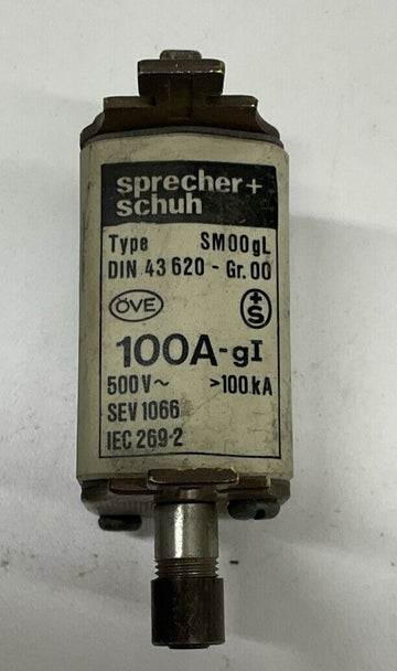 Sprecher + Schuh 100A-gI 100-Amp Din 43620 Type SM00gL Fuse 500 Vac - 0