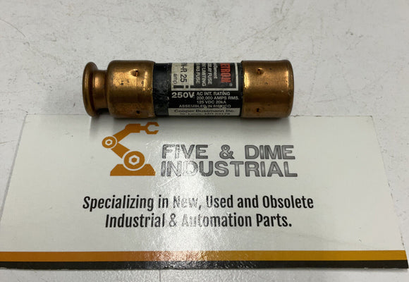 Bussmann FRN-R25 Fusetron Time Delay Fuses 25A 250V  Lot of 3