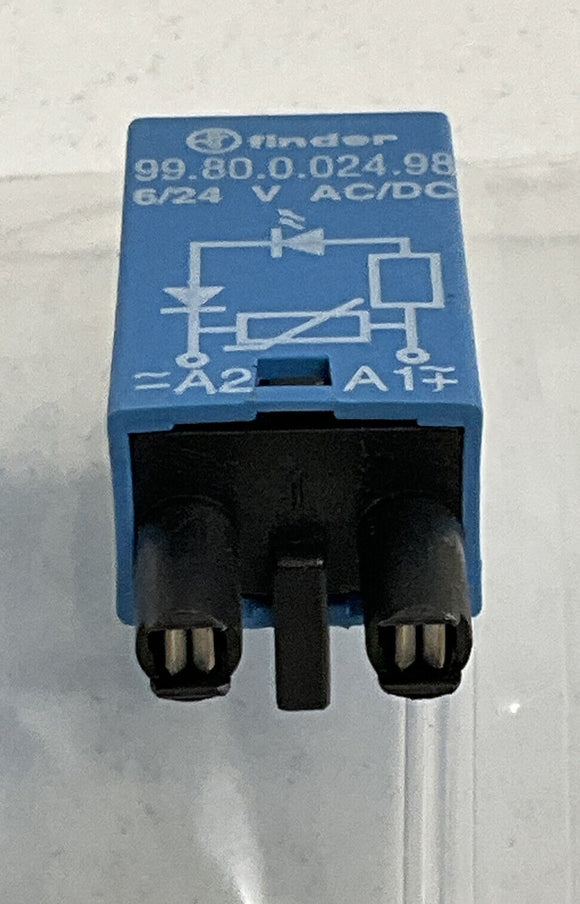 Finder 99.80.0.024.98 Diode  Relay  6/24 Volts AC/DC  Lot of 5