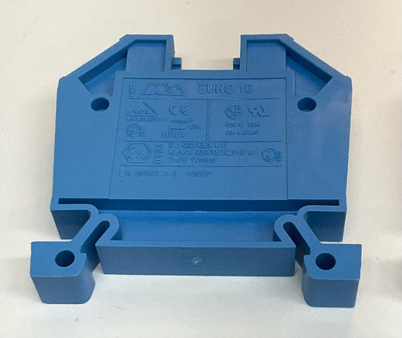 Morsettitalia MI Euro 10 Blue Package of 6 Terminal Blocks