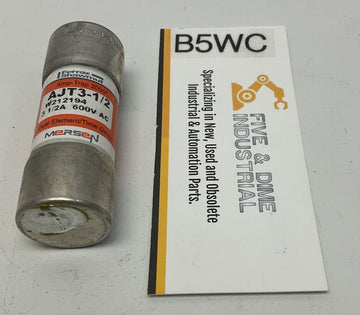 Mersen Amp-Trap AJT3-1/2, 3.5A Time Delay Dual Fuse 600V