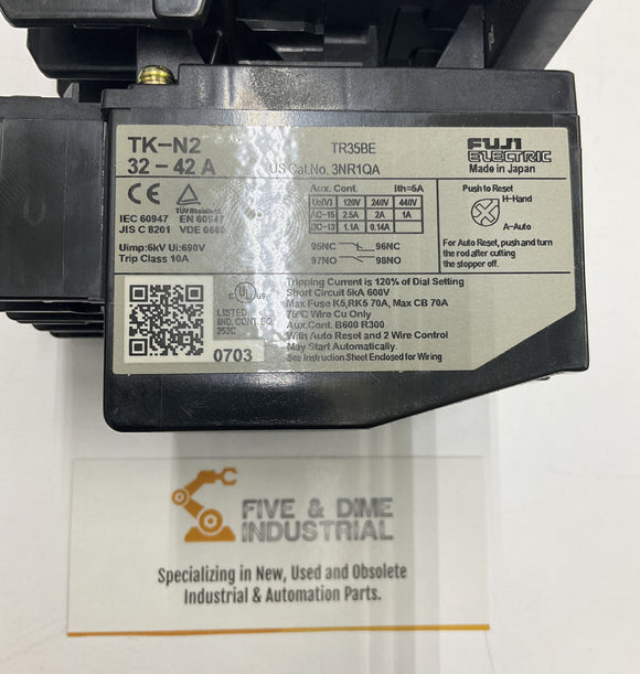 Fuji Electric SC35BAA Contactor w/ TK-N2 32-42A Relay