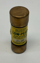 Bussmann LPJ-2SP Low-Peak 2-Amp Fuses Dual Element 600V Max. Pack of (3)-3