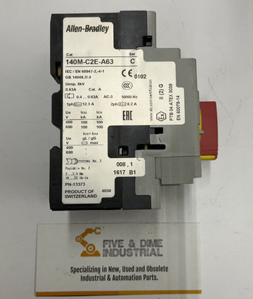 Allen Bradley 140M-CZE-A63 Motor Protector 0.4-063A - 0