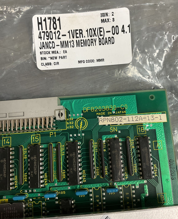 Yaskawa JANCD-MM13B Memory Circuit Board Rev B 479012