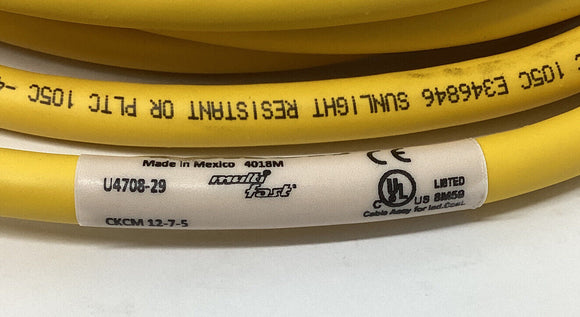 Turck CKCM12-7-5 Straight Cordset Female M23  8-Pin  U4708-29