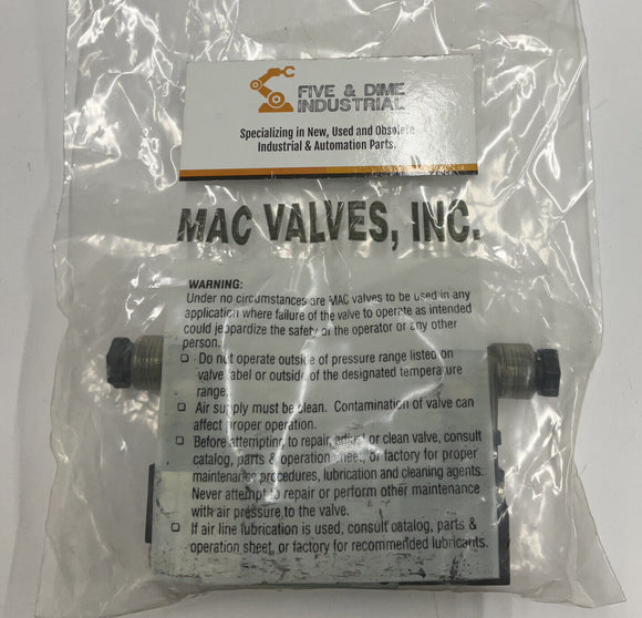 Mac Valve 45A-GA1-DAAJ-1KD 110/120 VAC Solenoid Valve