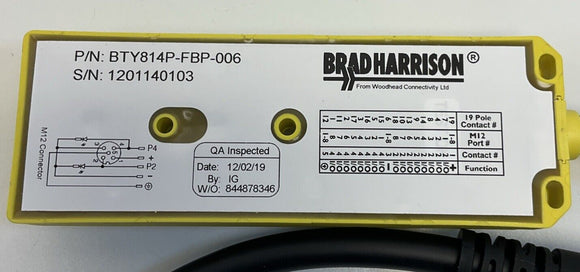 Brad Harrison BTY814P-FBP-006 Sensor Distribution Box MPIS