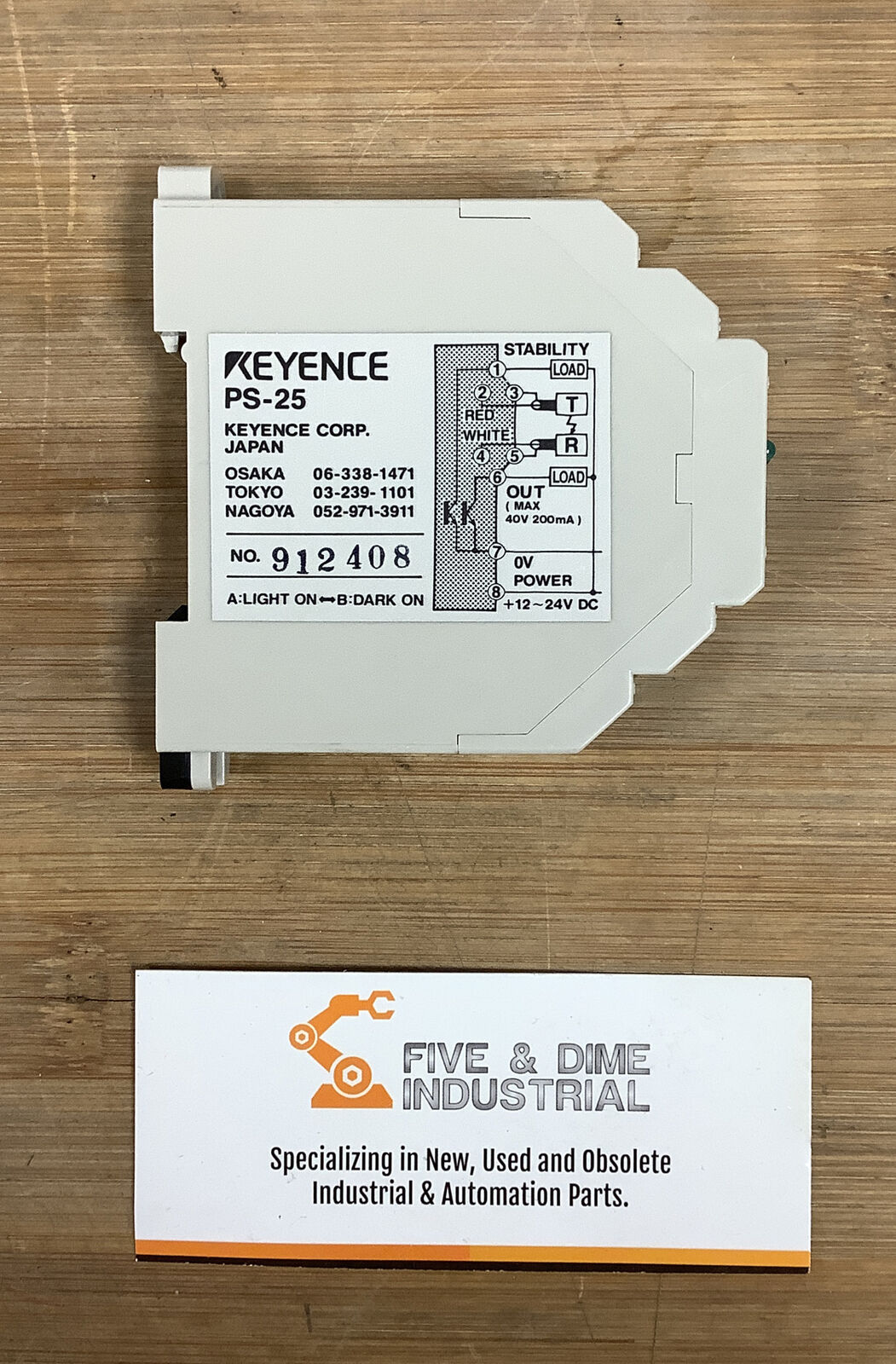 Keyence PS-25 Photoelectric Sensor Amplifier | Five and Dime Industrial LLC